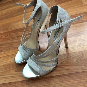Nina New York silver heels